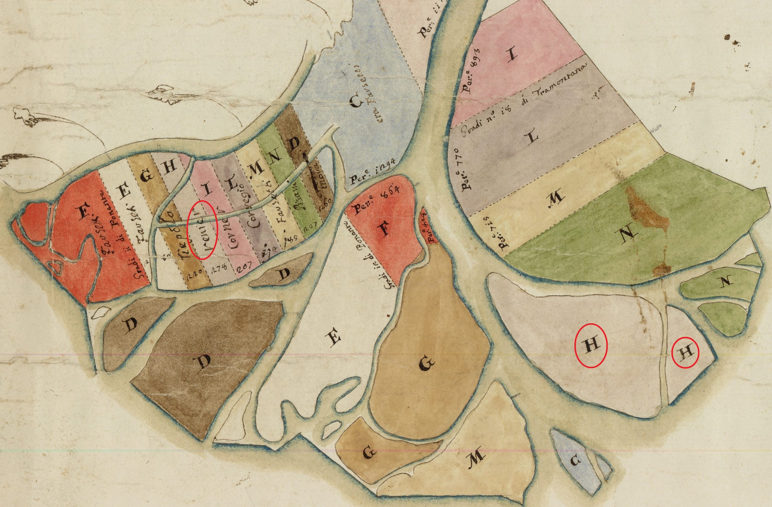 Giovanni Andrea Cornello, 22.08.1690, Assegnazione terre asta 1657 - ASVe, SEA PO, d.46. Particolare