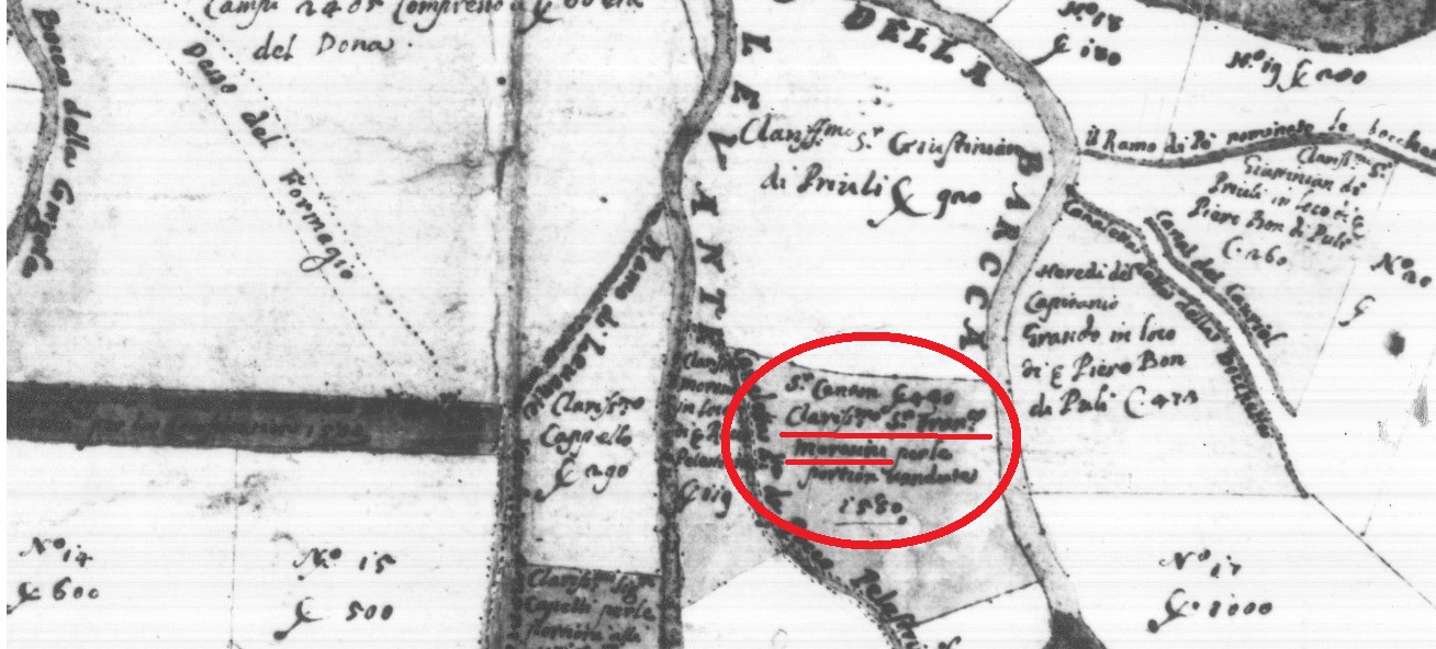 Antonio Benoni, 1608, Confische terreni 1580-1599 - ASVe, SEA PO r. 130 d.11 particolare